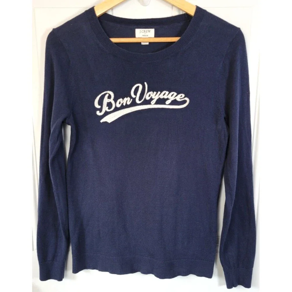 J. Crew Womens Bon Voyage Teddie Sweater Size S